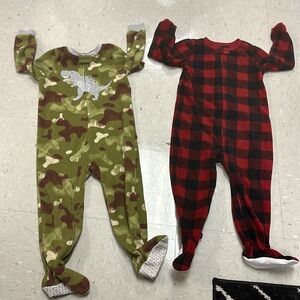 Five Toddler fleece pajamas size 3T